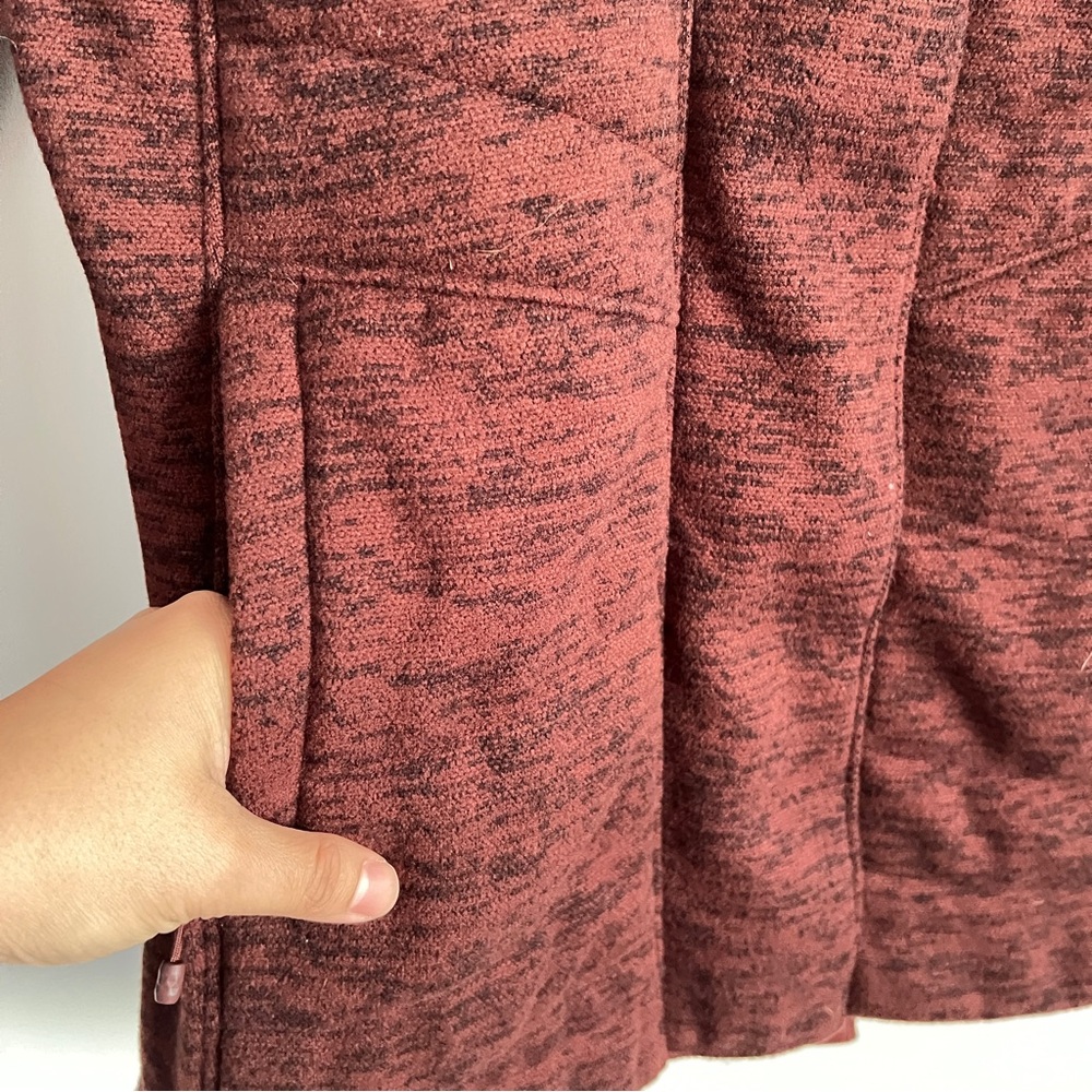 The North Face Indy Insulated Parka Sequoia Red Maroon Heather Jacket Coat Small - Picture 5 of 13